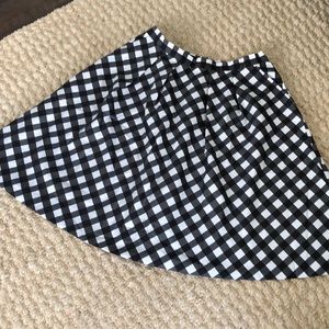 Talbots Buffalo Check Full Skirt